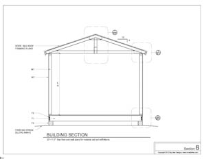 shed plans building section