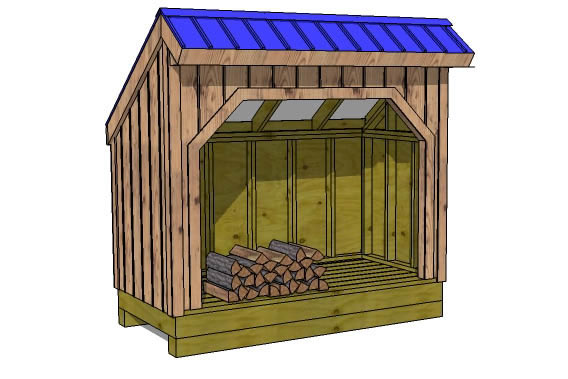 firewood shed plans