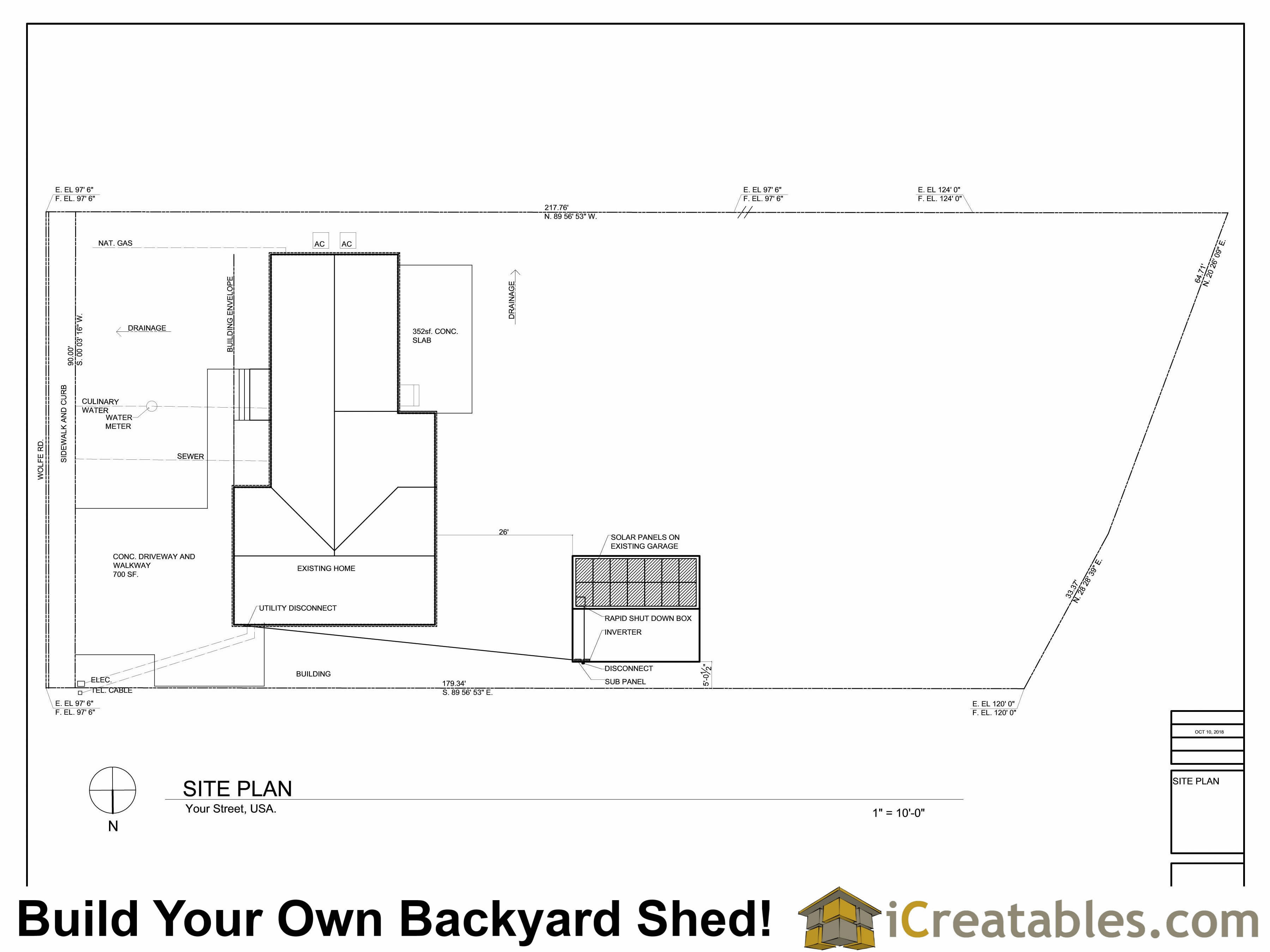 site plan example solar photovoltaic
